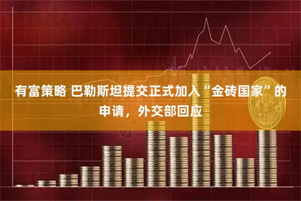 有富策略 巴勒斯坦提交正式加入“金砖国家”的申请，外交部回应